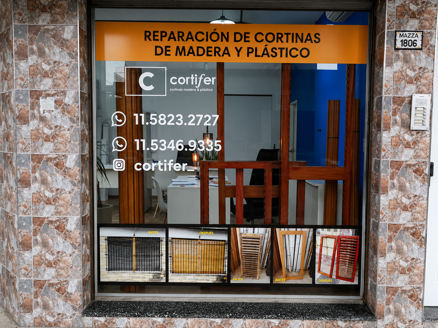 Interior del local de Cortifer en Morón