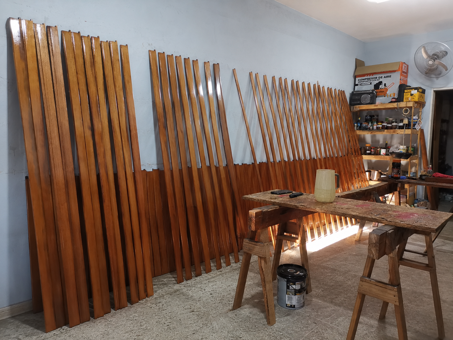 Taller de Cortifer donde se trabajan las cortinas
